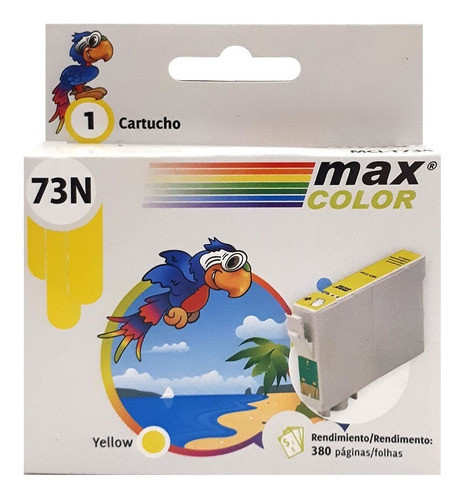 Cartucho Maxcolor Amarillo Compatible Epson Tx200 T073420 0