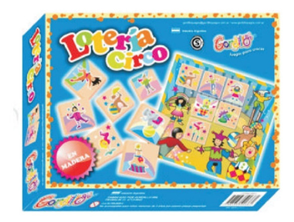 Loteria Circo De Madera Gordillo 0