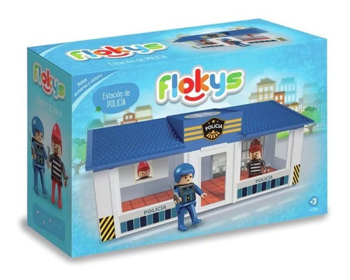 Flokys Estación De Policía Con Figuras Y Accesorios - Lanús 0