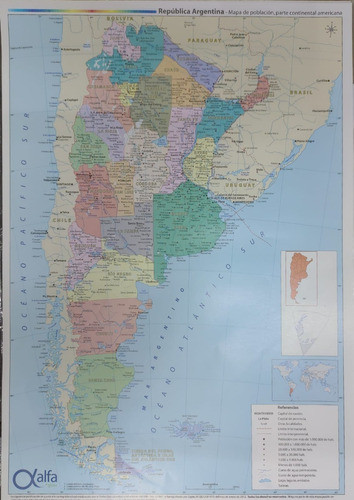 2 Mapa  Escolar  N°6 Argentina Político Y Físico Político 0