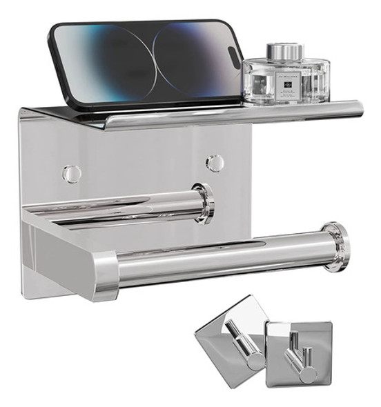 Soporte P/papel Higienico C/estante + Dos Toalleros 0