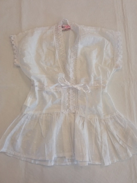 Vestido Blanco De Beba 12 Meses Nuevo Hermoso 1