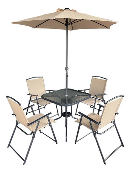 Juego De Jardin De 6 Piezas En Beige - Alaska 0