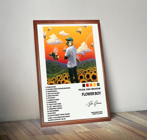 Tyler The Creator Poster Flower Boy  En Cuadro Para Colgar 0