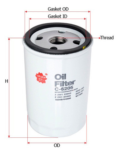 Filtro Aceite Seat Toledo (1l) 1.9 Td 75cv Diesel 1991 Al 19 0