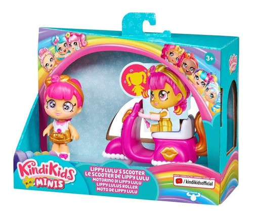 Kindi Kids Minis Muñeca Lippy Lulu Scooter 50079 Srj 0