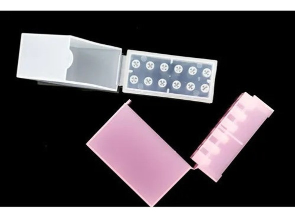 Porta Fresas Rosa Torno Fresero Manicuria Uñas Gel Acrílico 1