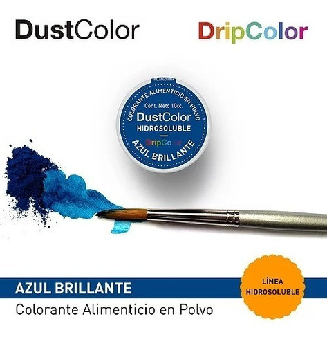 Colorante En Polvo Hidrosoluble Azul Brillante Dust Color 0