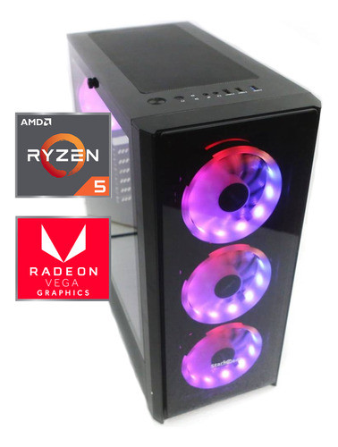 Pc Gamer Amd Ryzen 5 16gb 480ssd Vega 7 + Monitor 27'' 165hz 1