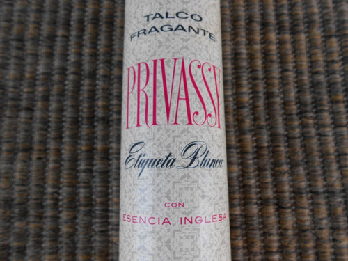 Talco Antiguo Retro Vintage Privassy Et. Blanca Lleno 1