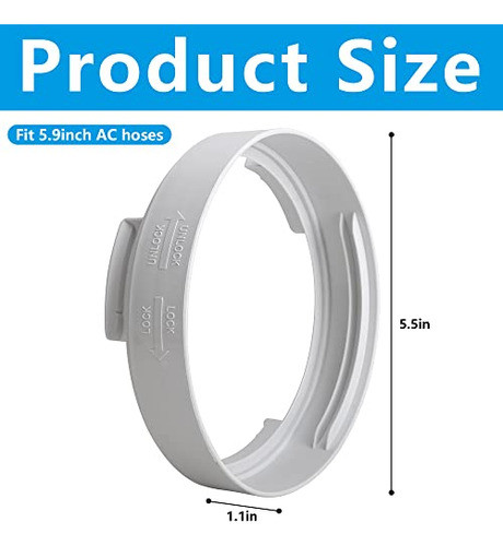 Acople De Manguera De 15cm Para Aire Acondicionado Portatil 1