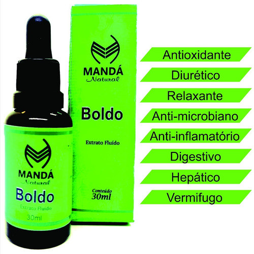Kit 2 Extratos Fluído Boldo 30ml  Digestivo Ressaca 1