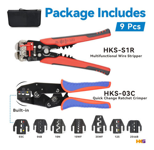 Hks Juego De Herramientas De Prensado De Trinquete De 9 Piez 1