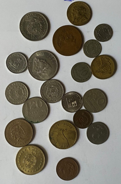 20 Moneda Paraguay Chile México Brasil Venezuela 860/4m 1