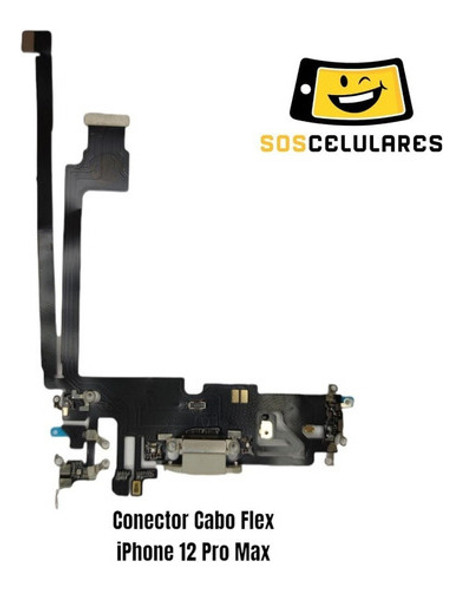 Conector Flex Dock De Carga iPhone 12 Pro Max A2342 C/ Mic 1
