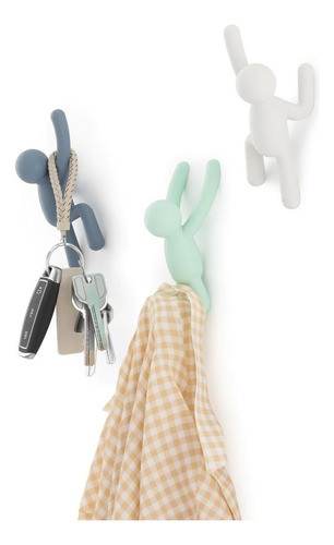 Ganchos De Pared Pasteles X3 Buddy 0