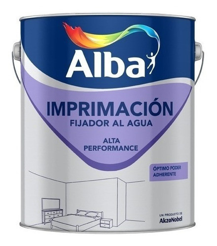 Imprimación Fijadora Al Agua Blanco Alba X 1 Lt 0