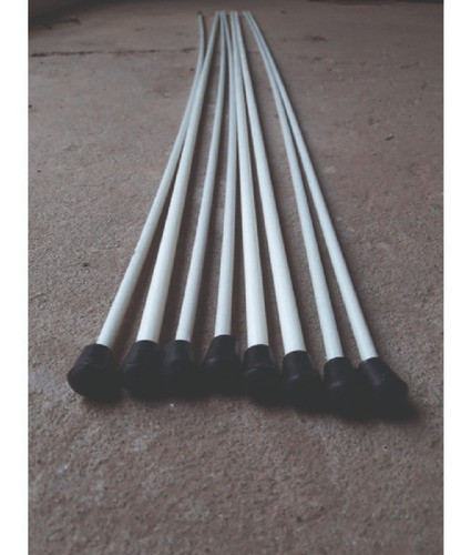 Varilla Soporte Blanco Porta Banner Plastico Regaton Negro 0