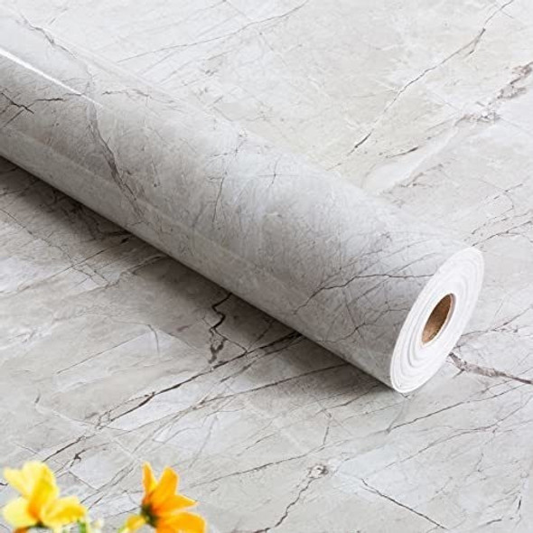Vinilo Autoadhesivo Rollo Marmol - Gris Claro 0
