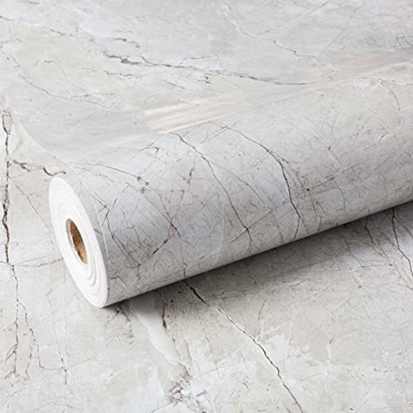 Vinilo Autoadhesivo Rollo Marmol - Gris Claro 1