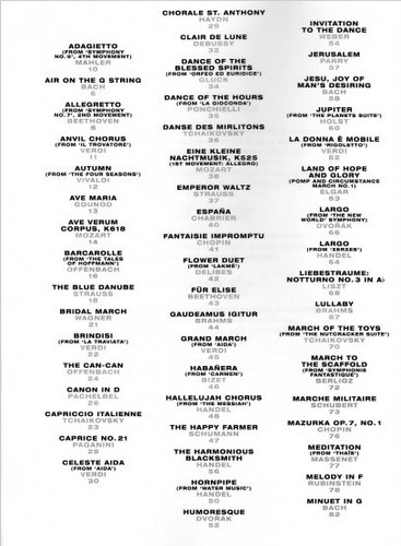 100 Classical Pieces For Clarinete / Libro De Partituras 1