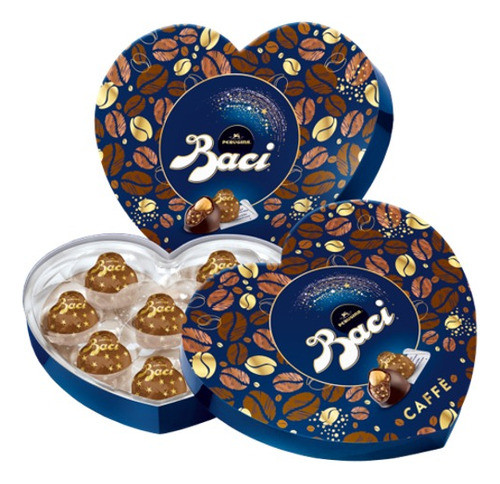 Baci Perugina Caffe Heart Box 100g 8 Piezas - Origen Italia 0