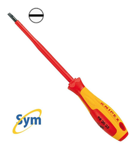 Destornillador Plano 2,5 75mm 1000v Knipex | Symnet 0