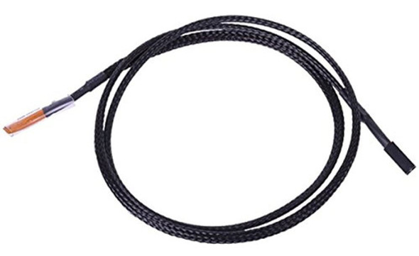 Sensor De Temperatura Phobya 10k, 80 Cm, Con Mangas, Negro 0