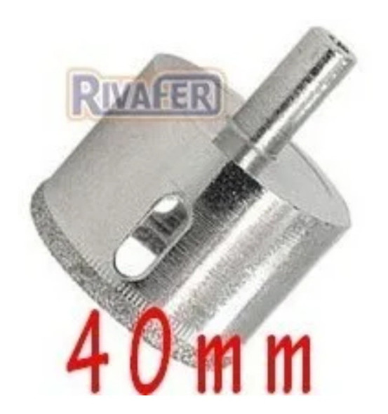 Mecha Copa Diamantada 40mm Vidrios Cerámicos Marmol Porcelan 1