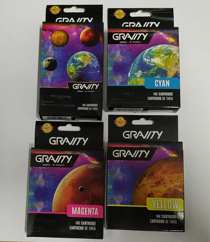 Cartuchos Comp Tinta (pack 4 Colores) + 1 Negro 670xl 1