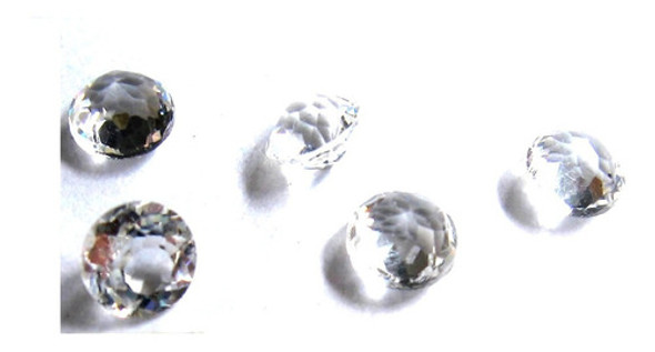 Piedras X2 Cuarzo Facetados Diámetro 5x3 Mm Cz Nº1 0