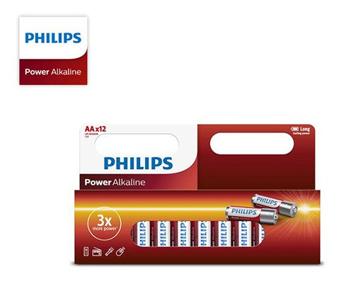Pilas Alcalinas Philips Aa Caja X 12 Unidades. Gran Canal. 1