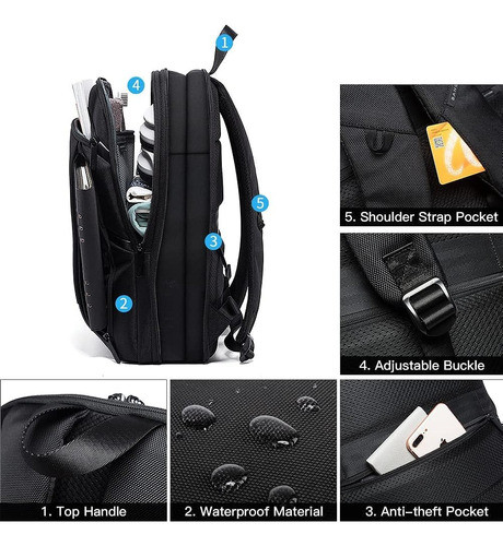 Bange Slim Mochilas Portátiles De 17.3 Pulgadas, Mochila De 1