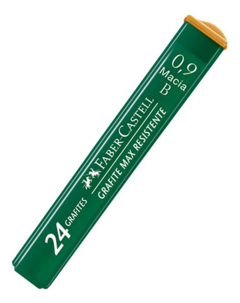 Grafite 0.9mm B Faber Castell - 1 Estojo Com 24 Grafites 0