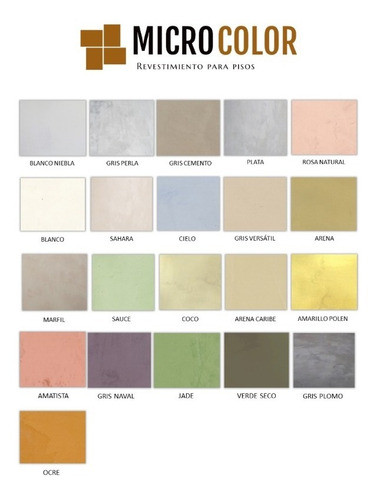 Entonadores Para Microcemento Alisado Microcolor 1