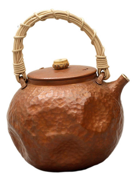 Bule De Chá De Cobre Sólido, Chaleira Com 7,6 Cm X 18 Cm 0