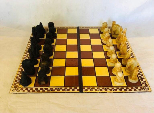 Antiguo Juego Ajedrez Gauchos Original 1