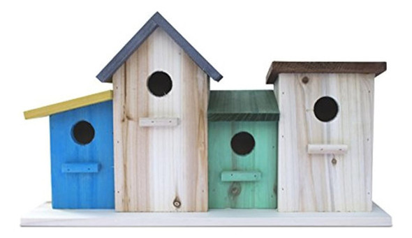 23 Abejas Casa De Pájaros De Madera Multicolor 0