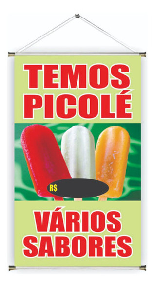 Banner Pronta Picolé Ref 422 45x70 Cm (arte Pronta) 0