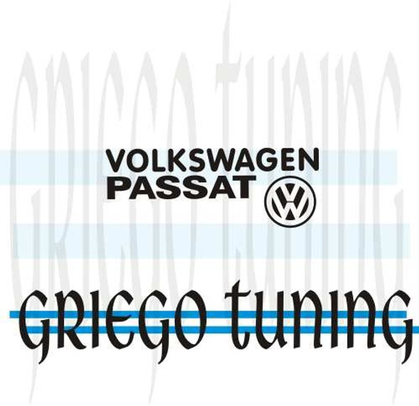 Tun Adhesivos En Vinilo   Volkswagen Passat   3 P Separadas 0