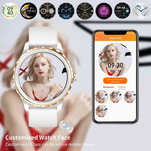 Relojes Inteligentes Para Mujer, Reloj Inteligente De Pantal 1