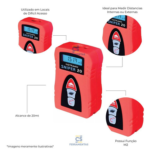 Trena A Laser 20 Metros Instrumax Digital 1