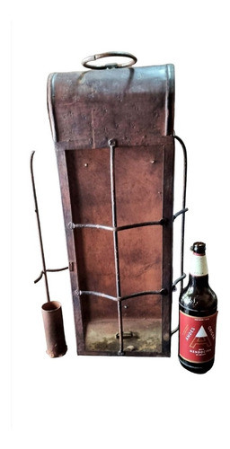 Importante Farol Hierro Y Cristal Biselado 73 Cm No Envíos 1