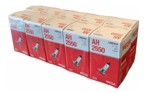 Lampara H7 Premium Wega Original 12v 55w X 10 Unidades 1