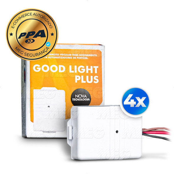 Kit 4 Controle Luz De Farol Ppa Carro Tx Car 433 Good Light 0