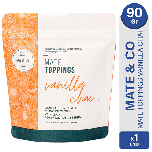 Mate Toppings Vanilla Chai Mezcla De Especias Mate & Co 0