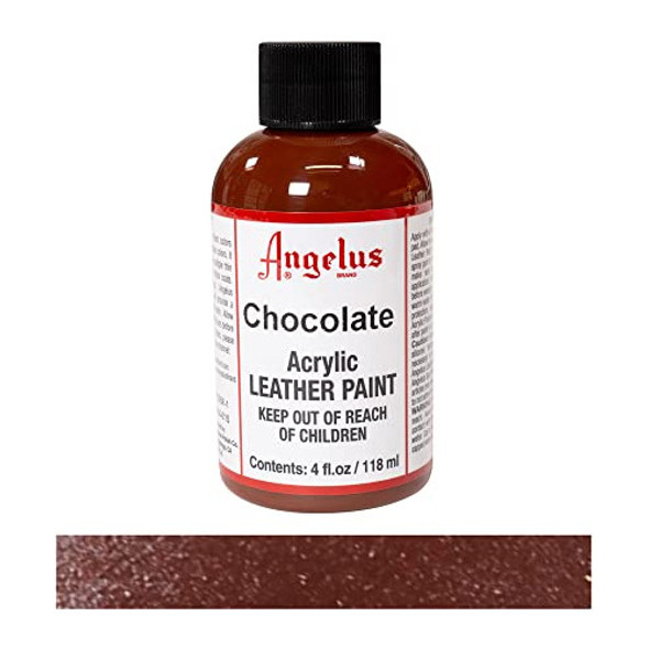 Pintura Acrilica Para Cuero Angelus Chocolate 118ml 1