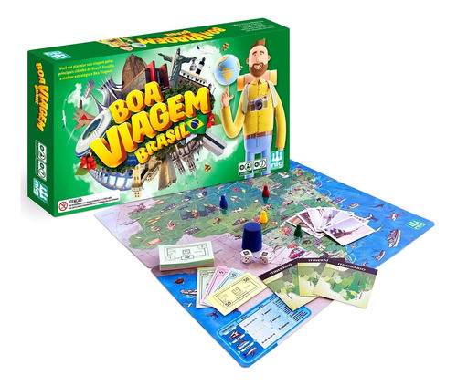 Jogo De Tabuleiro Educativo Boa Viagem Brasil 0