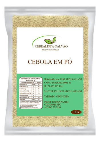 Cebola Em Pó 1kg Alta Qualidade Premium 0