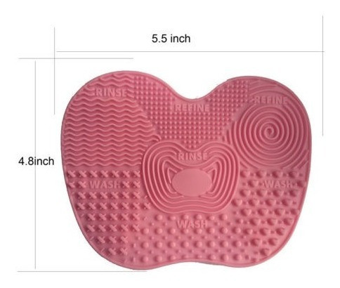 2pcs Maquillaje Cepillo Limpiador Alfombrilla De Lavado Lava 1